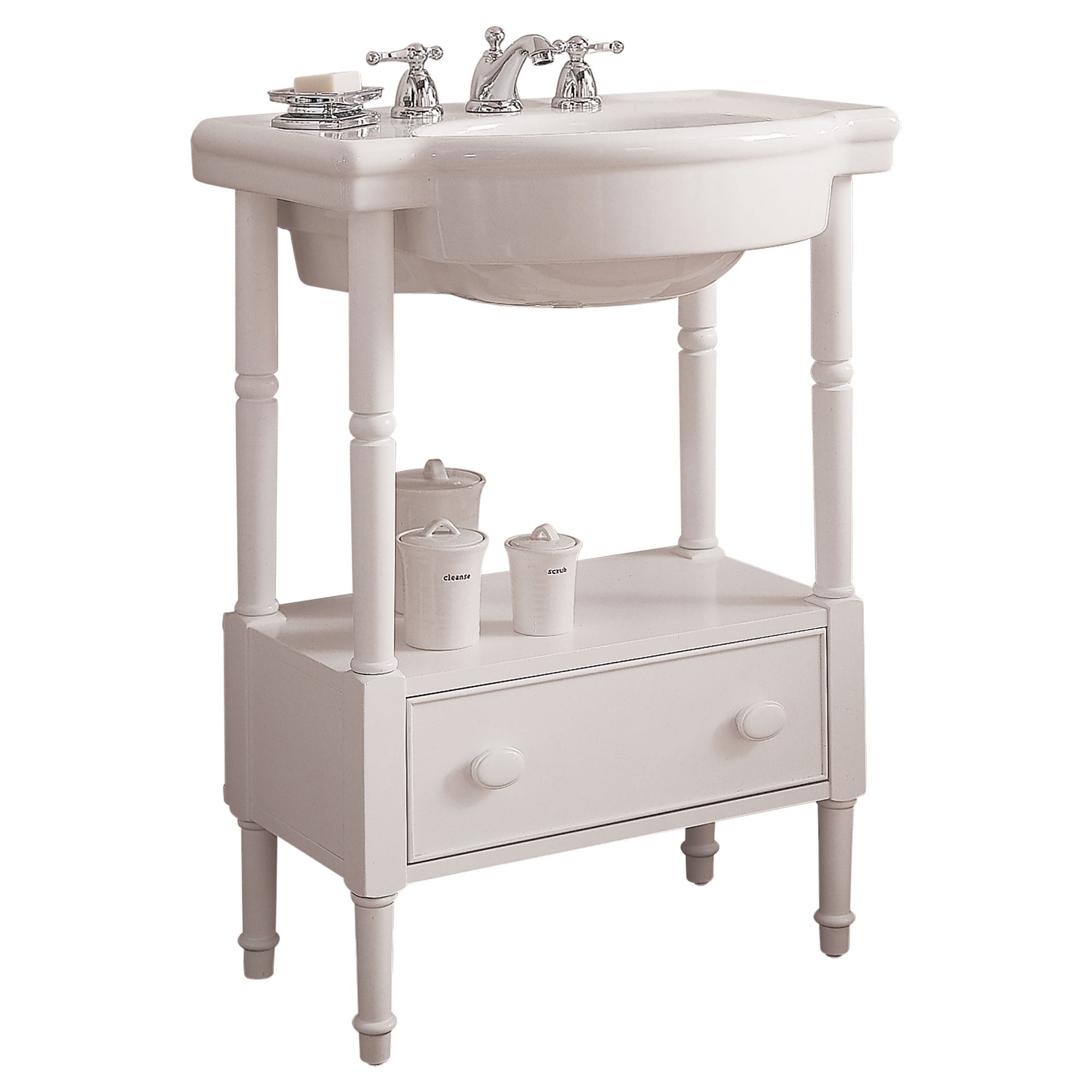 Retrospect® 8-Inch Widespread Pedestal Sink Top